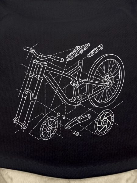 MTB Downhill Geometry Exploded View