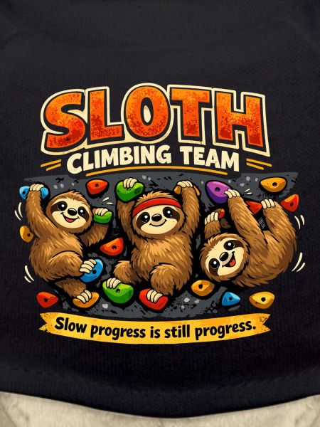 Sloth Climbing Team – Comic Bouldern Design
