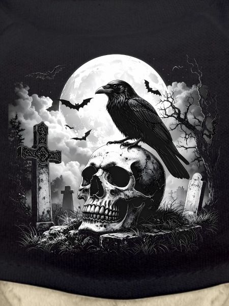 Raven on the Night Grave