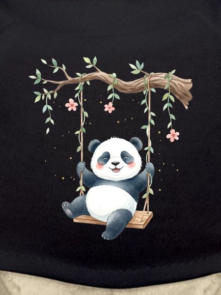 Panda on branch swing
