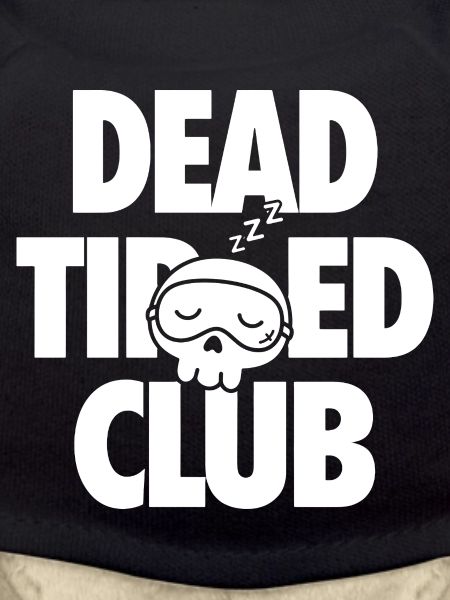 Dead Tired Club Skull