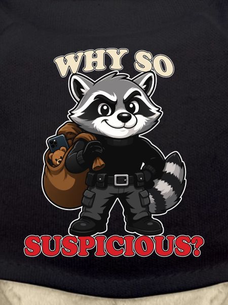 Warum so verdächtig lustiger Waschbär-Dieb-Maskottchen-Tee