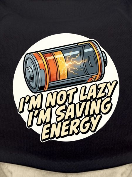 I save energy – battery saying