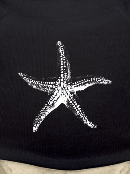 Starfish Silhouette Noir