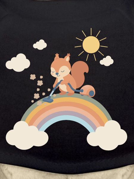 Squirrel sucks the rainbow