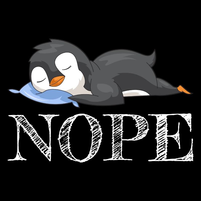 Penguin Gift Sleeping No Nope Bird Gift