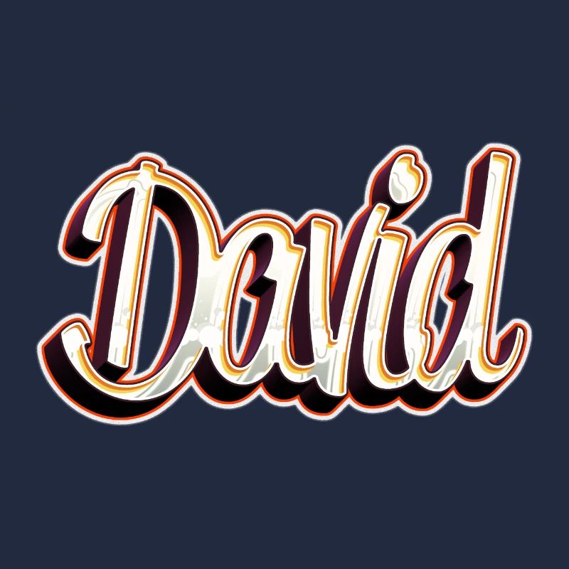 David First Name Name Graffiti Design