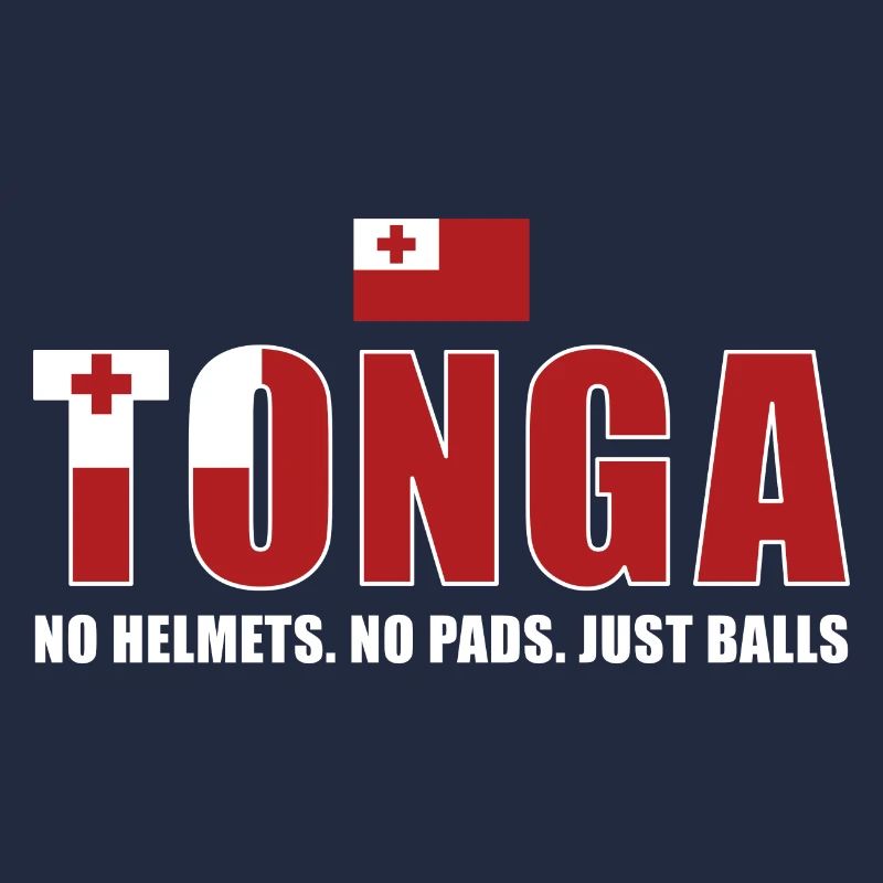 Tonga Pas de casques Pas de coussinets juste des ballons Tonga Rugby