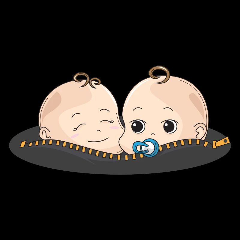 Zwillinge Baby Schnuller Geschenk Babybauch