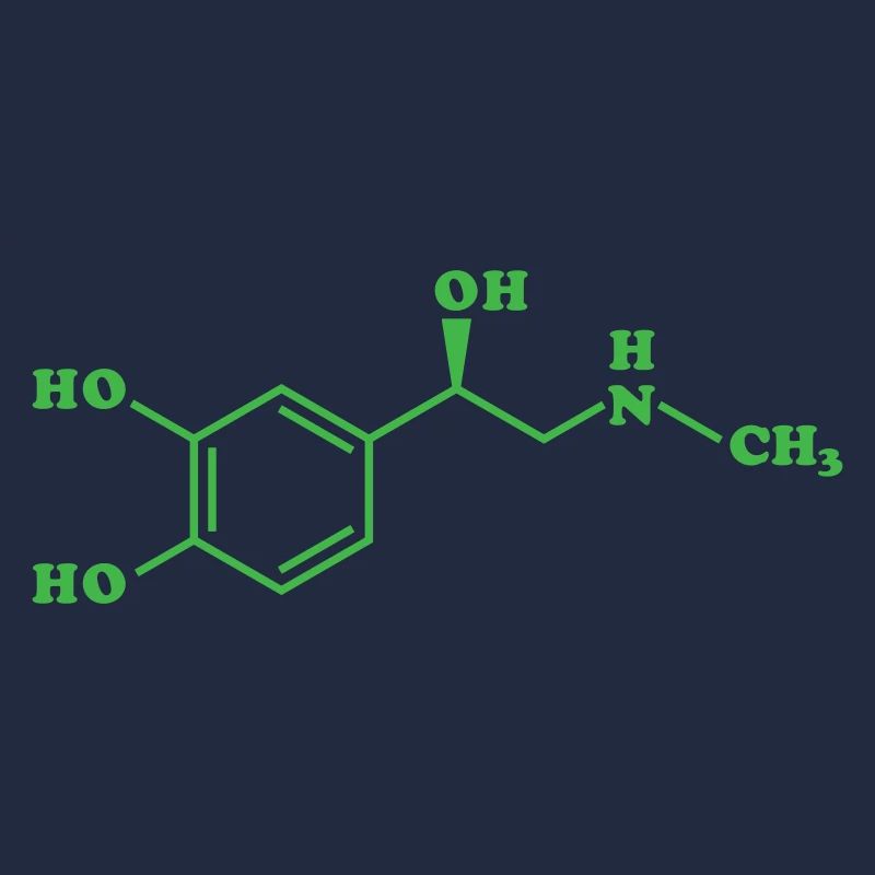 Adrenaline Molecular Chemical Formula