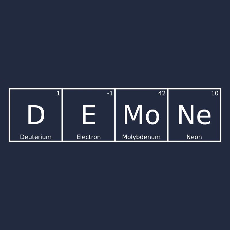 Demone Name First Name Chemistry Periodic Table Elements