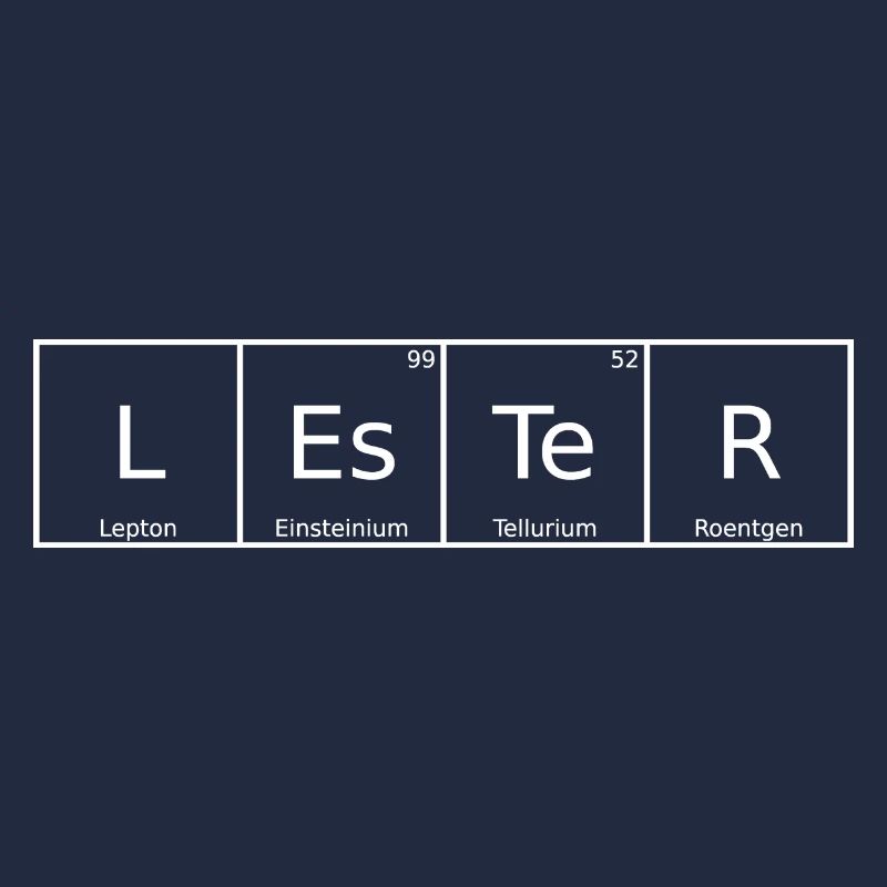 Lester Nom Prénom Chimie Tableau périodique Éléments