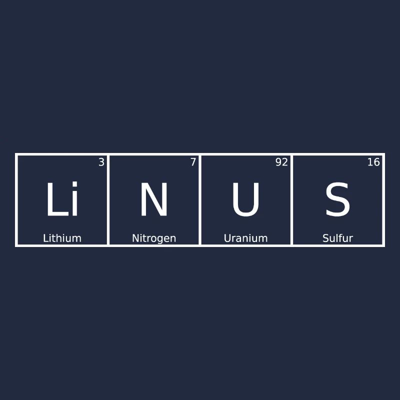 Linus Nom Prénom Chimie Tableau périodique Éléments
