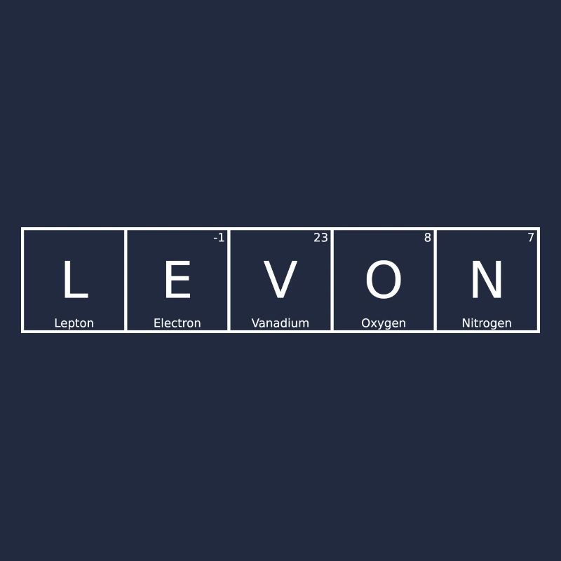 Levon Nom Prénom Chimie Tableau périodique Éléments