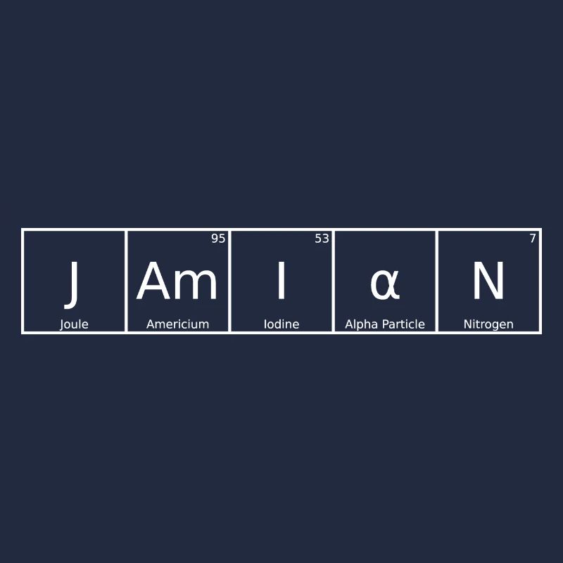Jamian Nom Prénom Chimie Tableau périodique Éléments