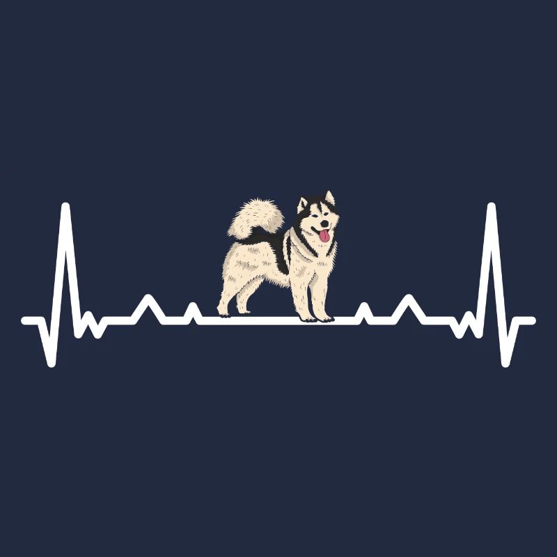 Malamute d’Alaska Heartbeat