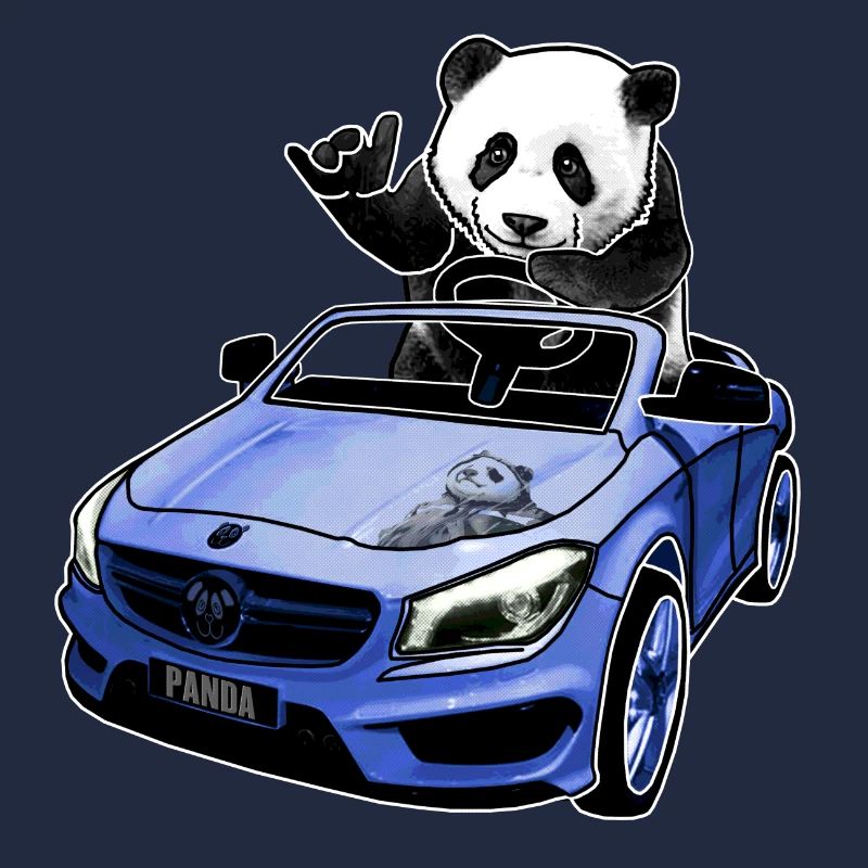panda im auto geschenkidee
