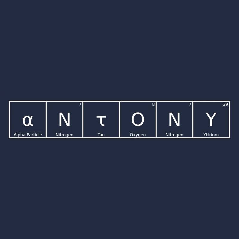 Antony Name Vorname Chemie Periodensystem Elemente