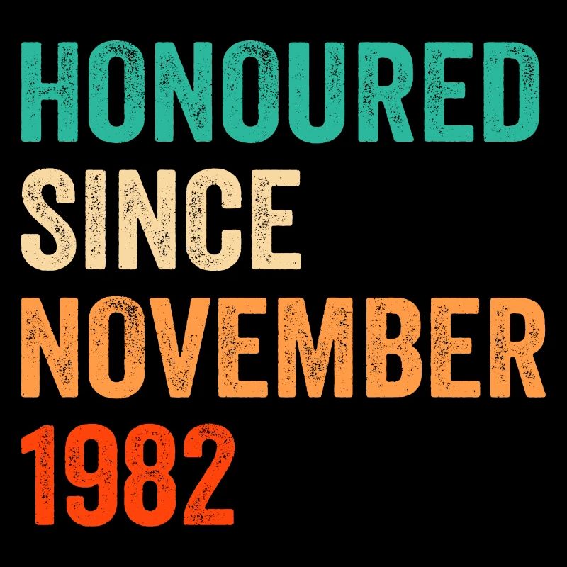 Anniversaire Novembre 1982 Vintage Design