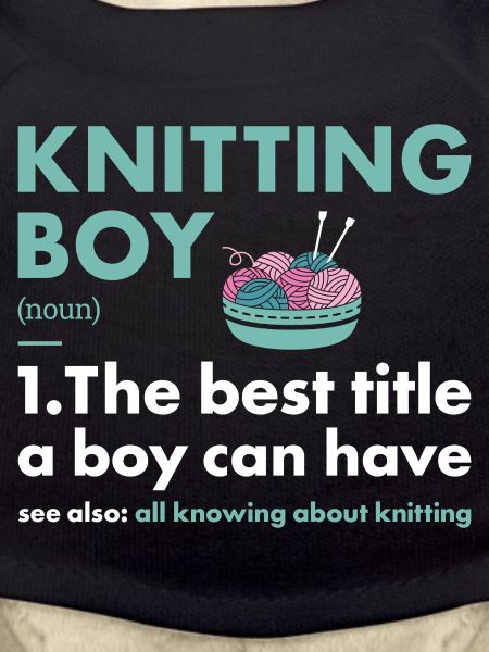 Knitter Boy Definition Knitting