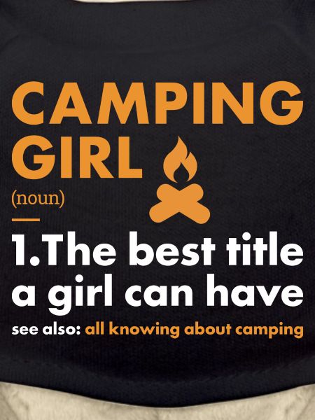 Camper Girl Definition Camping