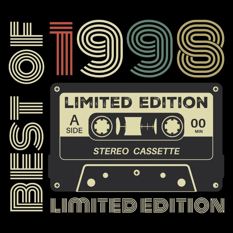 Millésime 1998 - cadeau d’anniversaire rétro 1998