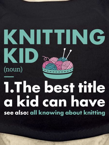 Knitter Kid Definition Knitting