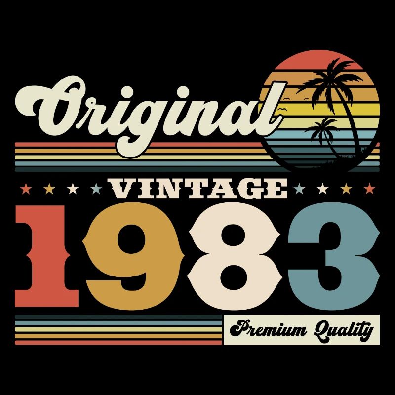 Original 1983 Millésime 1983 Anniversaire 1983