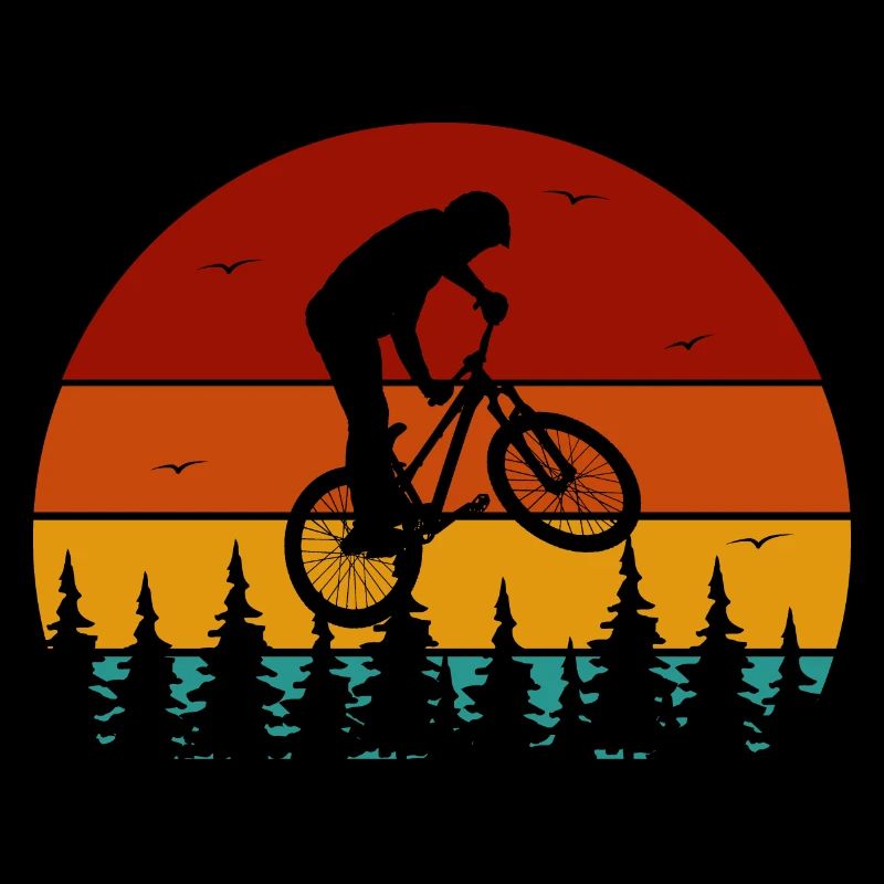 Descente de vélo de montagne