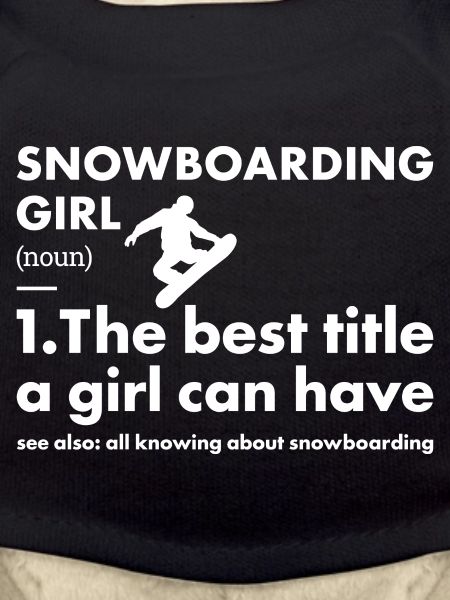Sport Girl Snowboarding