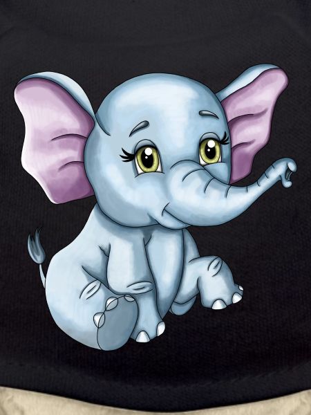 Bébé éléphant heureux mignon