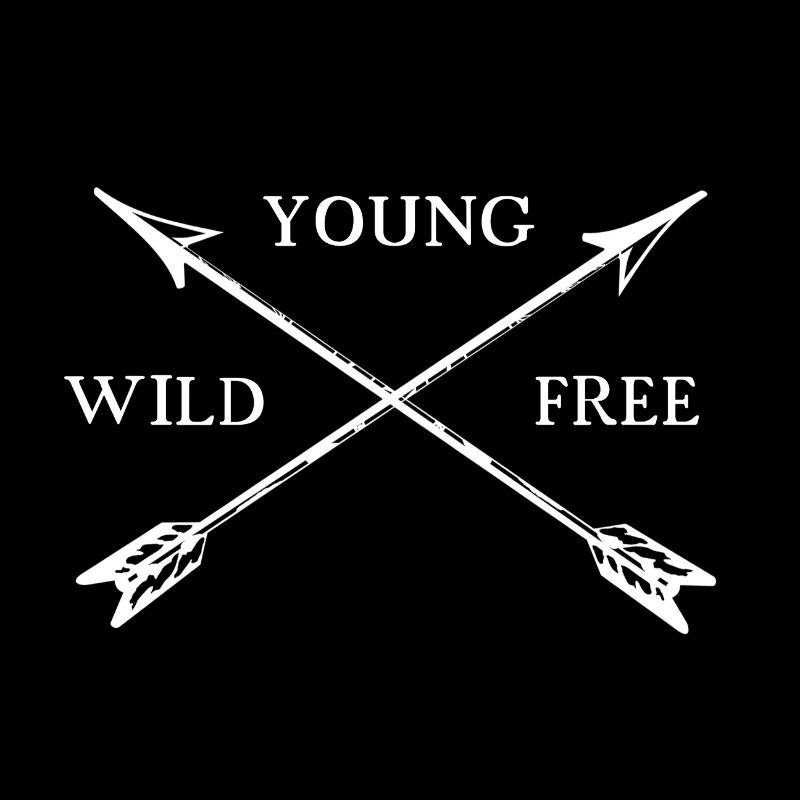 Young wild and free gift gift idea