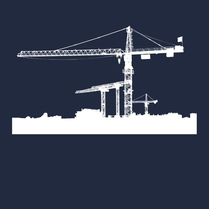 Crane construction site