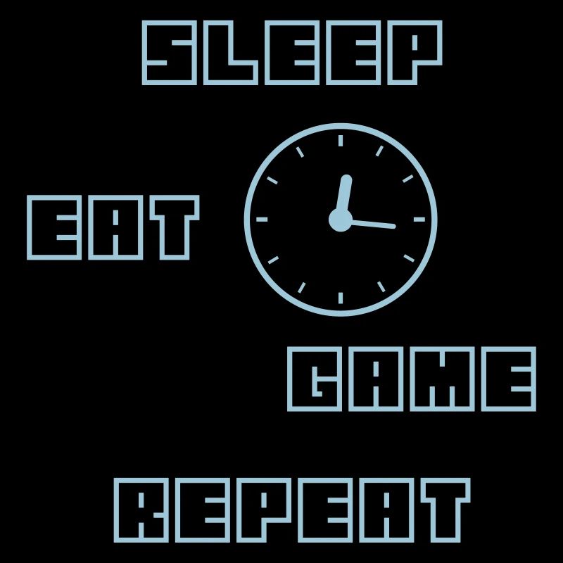 Eat Sleep Game Repeat Gamer Gift Computer Game