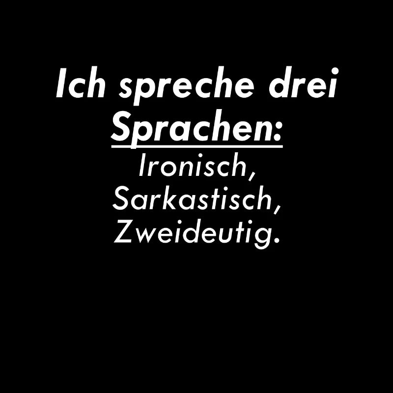 ich spreche drei sprachen