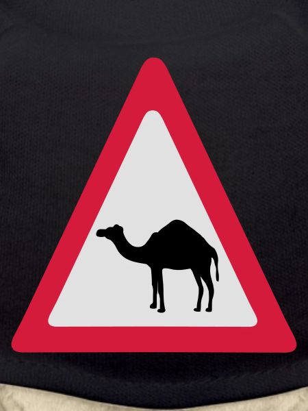 Caution Camel Traffic Sign