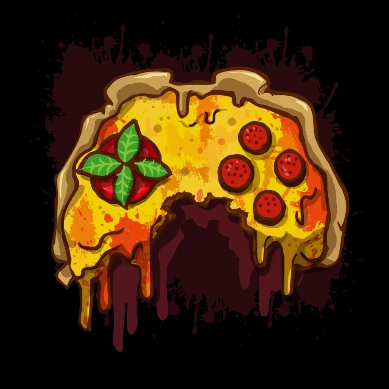 Pizza Gaming Controller Gamer