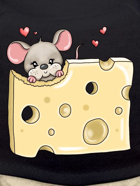 Hungry mouse holes cheese