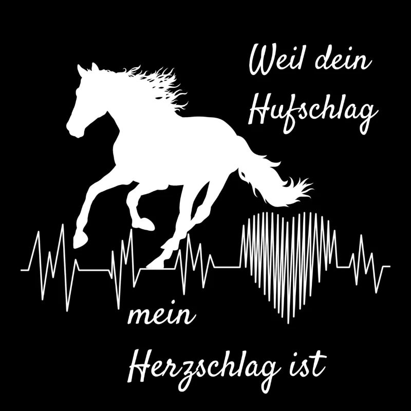 Herzschlag Hufschlag Pferde Pferd reiten Geschenk