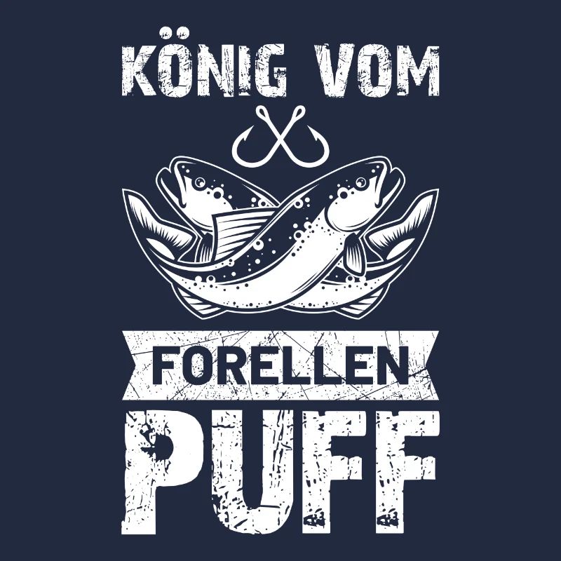 Angel König vom Forellenpuff Forellensee Geschenk