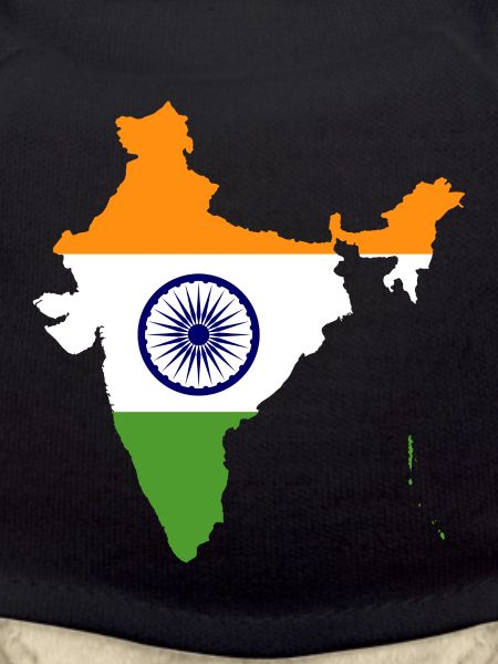 Carte idée cadeau drapeau Inde
