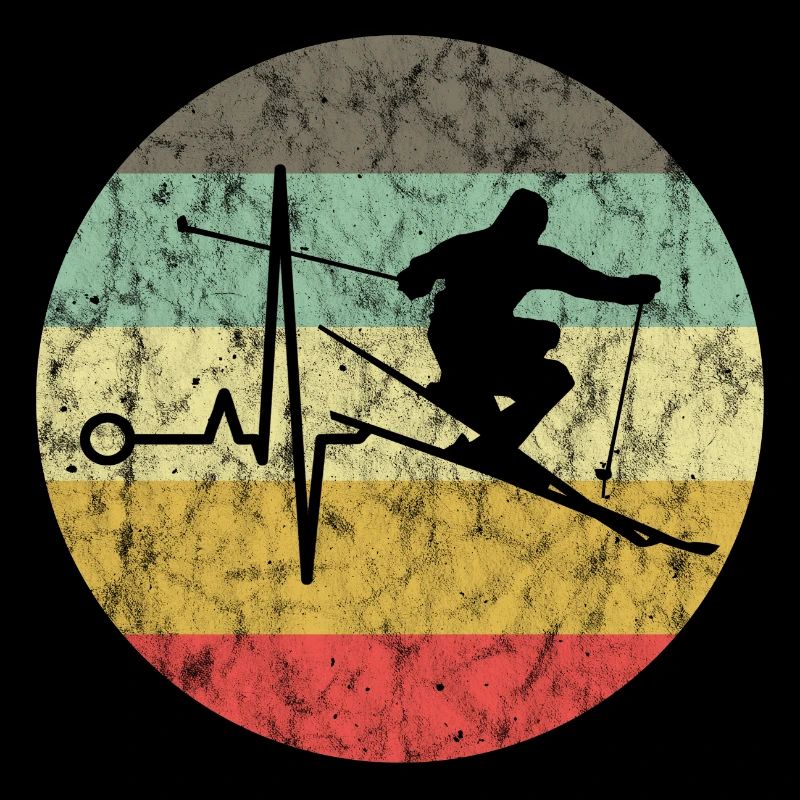 Ski Skiing Skier Ski Vacation Retro Gift