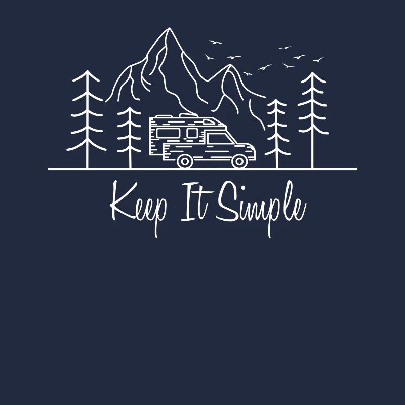Pick-Up Camper Van Camping Life Camper Geschenk