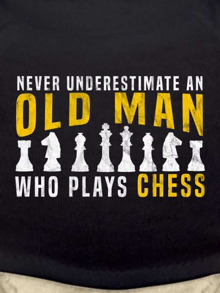 old man playing chess