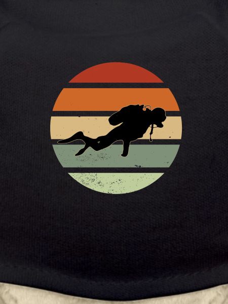 Plongeur silhouette plongée conception cadeau