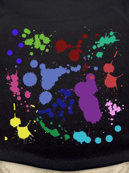 Paint splatter design