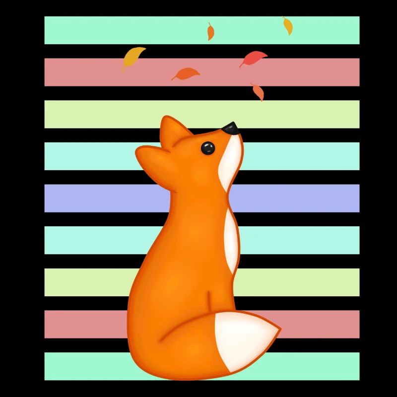 Renard roux au coucher du soleil