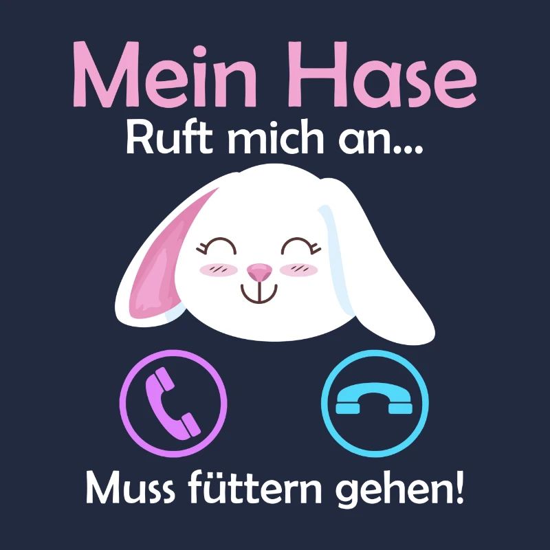 Hasen Geschenk Spruch Mein Hase ruft an