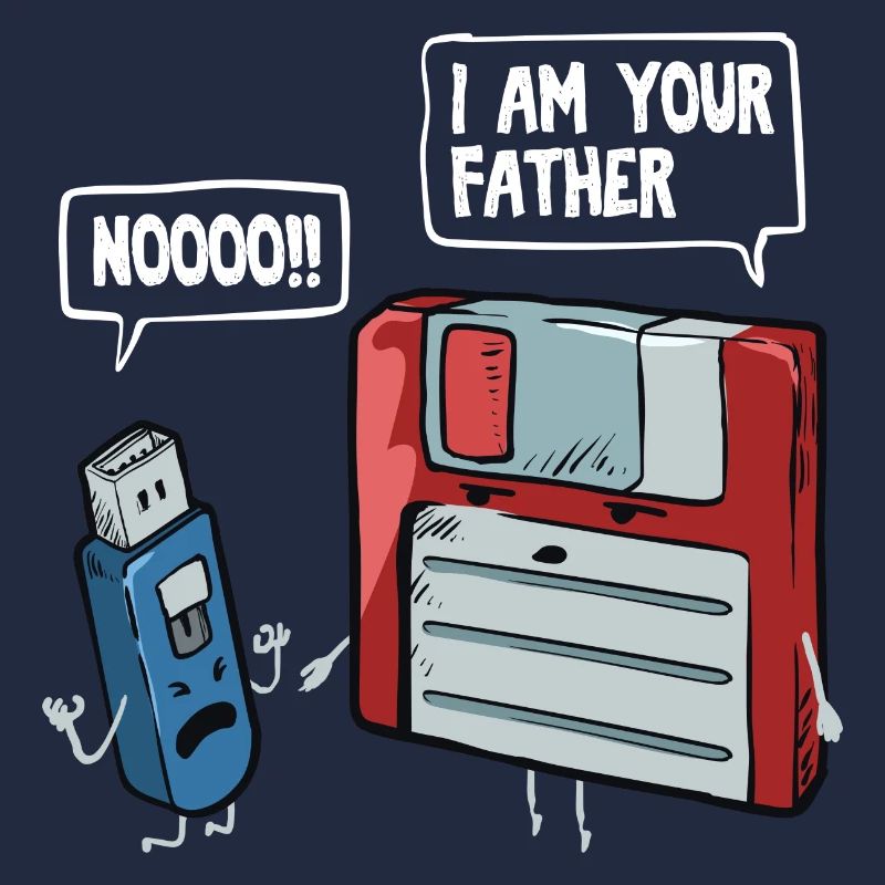 Diskette & USB Stick Geschenk für Computer Nerds