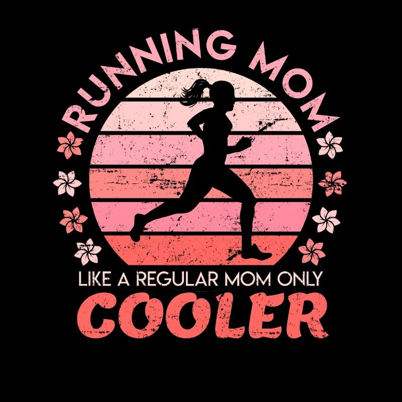 Running mom mère cadeau dames marathon course